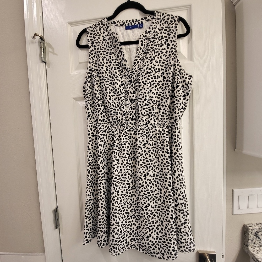 Black and white Animal Print Dress